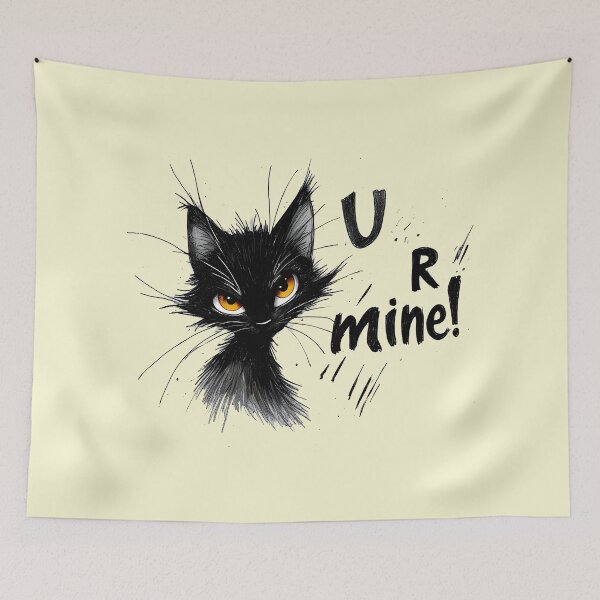Item preview, Black Cat Kitten Rocky-stony designed and sold by Poppflix-TM.
