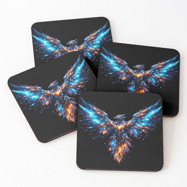 Item preview, Cyber Phoenix Rising – Neon Fire Bird Futuristic Wings – Sci-Fi Streetwear Graphic designed and sold by JonelCrafts.