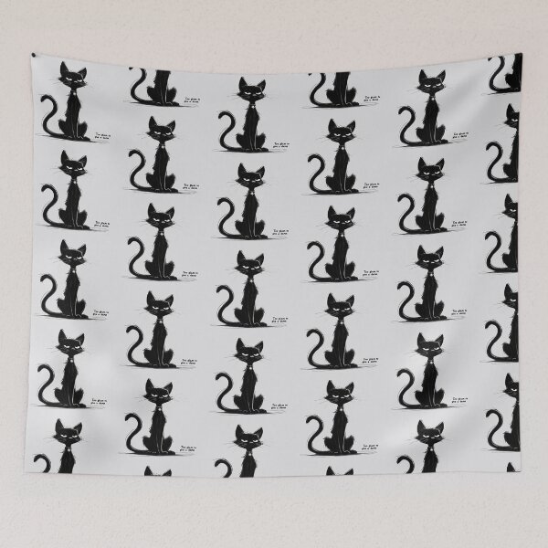 Item preview, Too Glam To Give A Damn Black Cat designed and sold by Poppflix-TM.