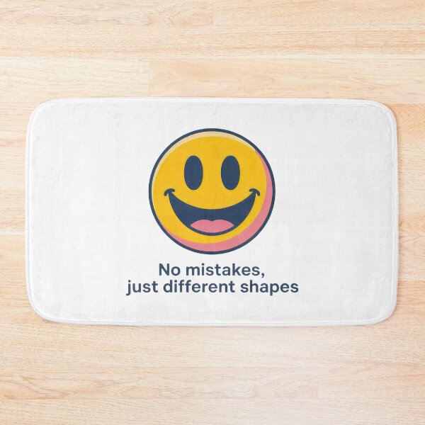 Item preview, Different Shapes Smiley Face Mental Health Awareness Self Love designed and sold by SplashTastic.