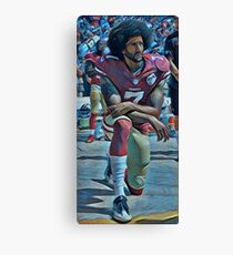 Colin Kaepernick Kneeling Canvas Print