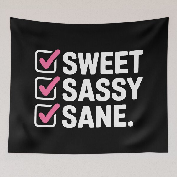 Item preview, Sweet Sassy Sane Checklist Girl Power Personality Traits designed and sold by SplashTastic.