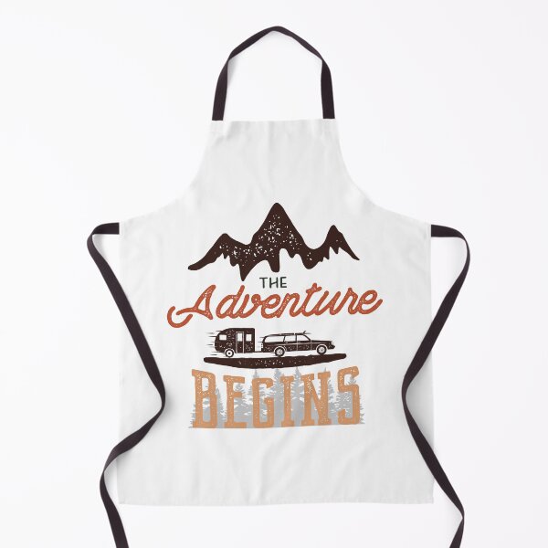 Item preview, The Adventure Begins Camping Road Trip Mountain Vintage T-Shirt designed and sold by FestivityFinds.