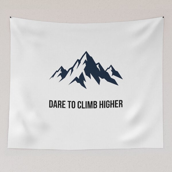 Item preview, Dare To Climb Higher | Mountain Climbing Adventure T-Shirt designed and sold by FestivityFinds.