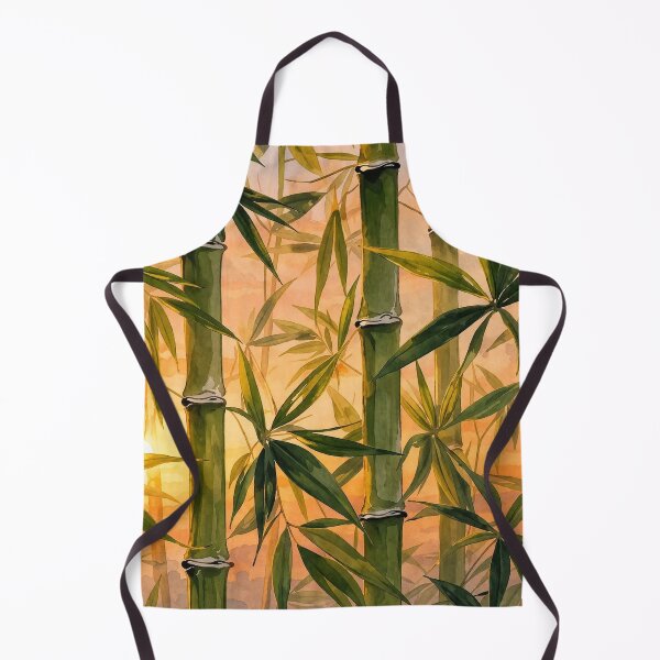 Artikelvorschau, Aquarell-Sonnenuntergang mit Bambus – Zen-Naturästhetik, japanisch inspirierte botanische Kunst, beruhigendes Wandbild aus dem tropischen Wald entworfen und verkauft von TheSlowShore.
