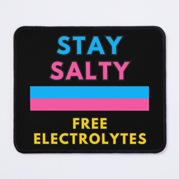 Item preview, Stay Salty Free Electrolytes Retro Gym Shirt designed and sold by Artography Designs.