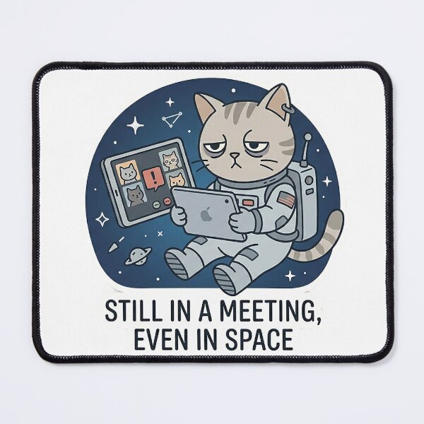 Item preview, Still in a Meeting Even in Space designed and sold by Loja Boeira.