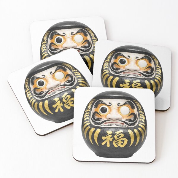 Item preview, Daruma: Black Porcelain Fortune Archive - 達磨「黒磁福」 designed and sold by NYAO-YUUKI.