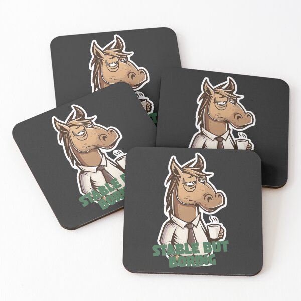 Item preview, Stable But Boring - Tired Office Horse Illustration designed and sold by ellieknight911.