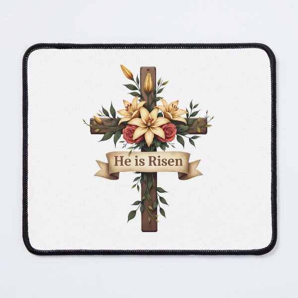 Item preview, He Is Risen Cross Floral Easter Apparel designed and sold by OlyvieArt.
