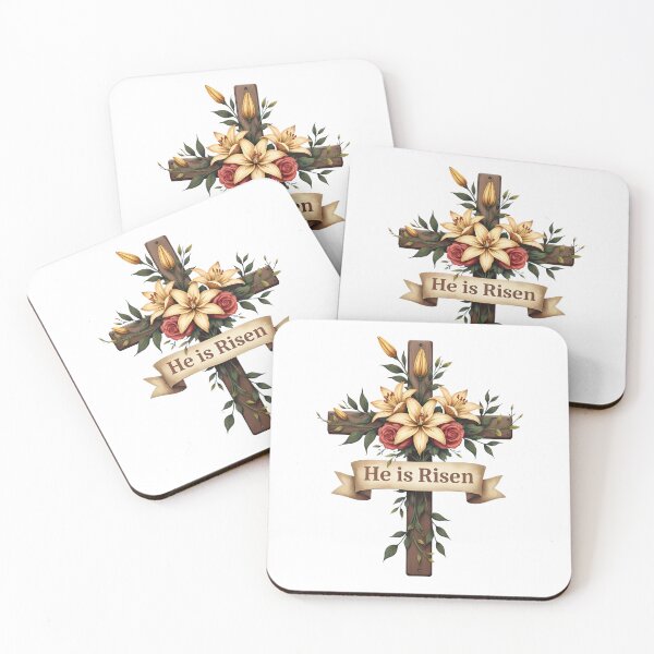 Item preview, He Is Risen Cross Floral Easter Apparel designed and sold by OlyvieArt.