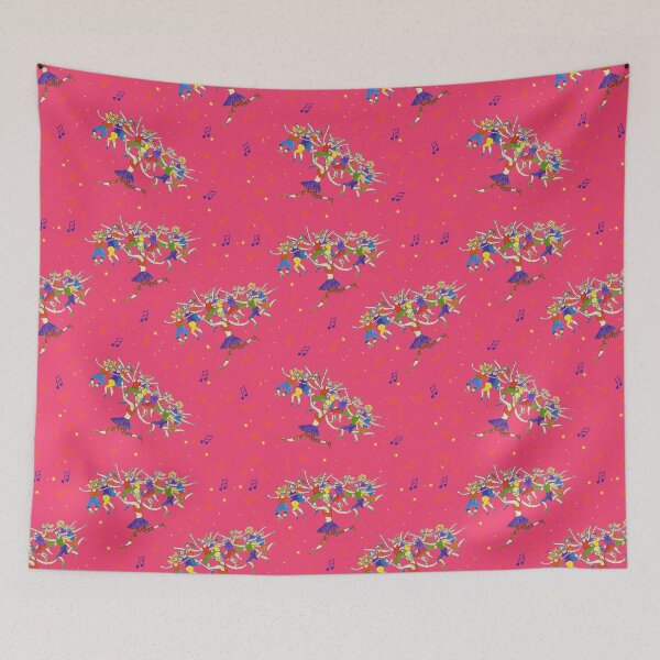 Item preview,  LADIES DANCING EXERCISE on pink designed and sold by Annie18c.