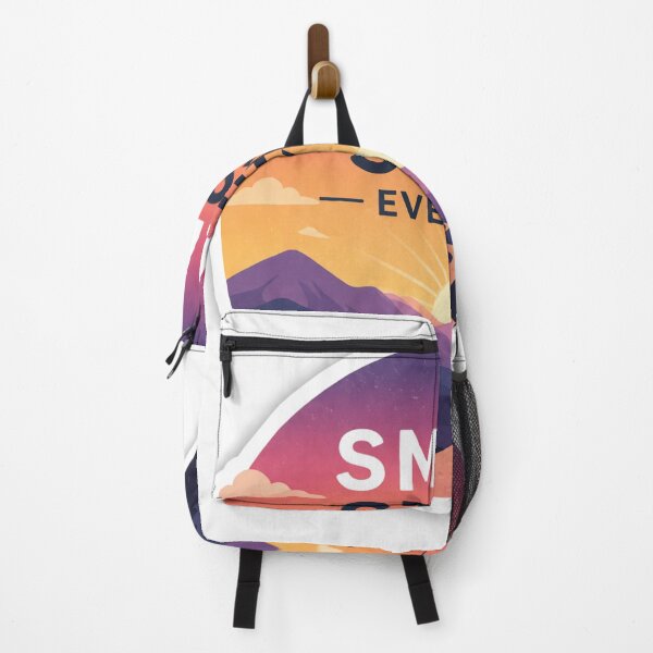 Item preview, Small Steps Every Day – Motivational Sunset Mountain Sticker designed and sold by ZenGrowth4.