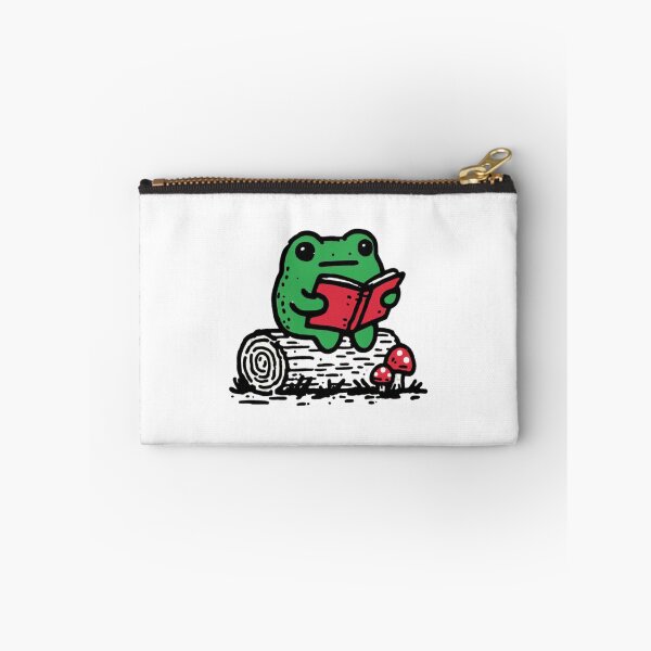 Item preview, Bookworm Frog Cute Frog Reading On A Log designed and sold by RibbitRender.