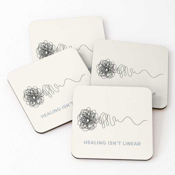Item preview, Healing Isnt Linear Mental Health Journey Therapy designed and sold by ryanguas.
