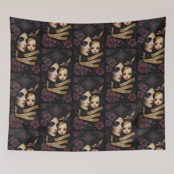 Item preview, Whimsical Good Parenting Requires Love, Not DNA designed and sold by Manicmomma78.