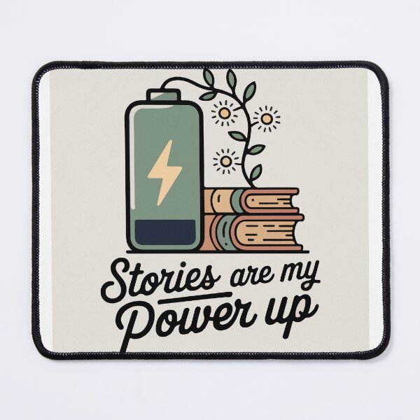 Item preview, Stories are my Power up Reading Motivation Bookis designed and sold by PixelWaveBD.