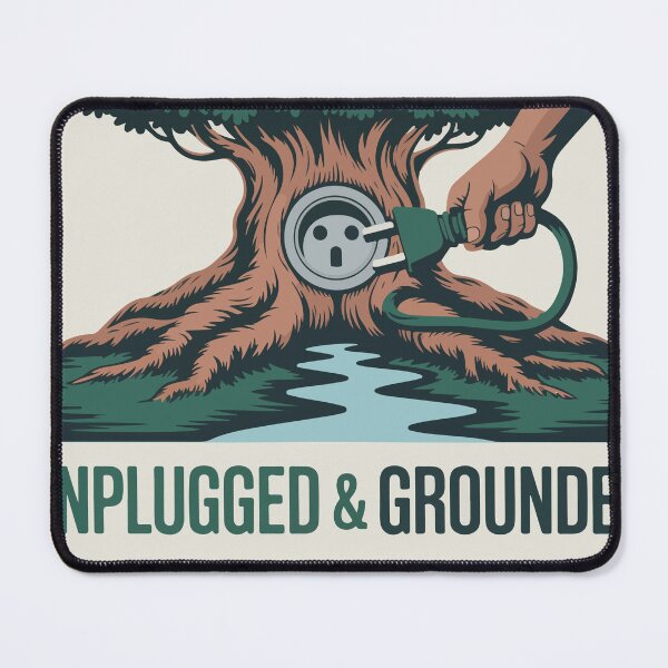 Item preview, Unplugged and Grounded Nature Connection Digital Detox designed and sold by PixelWaveBD.