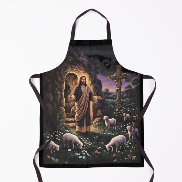 Item preview, Jesus Risen Empty Tomb Sheep Cross Easter designed and sold by OlyvieArt.