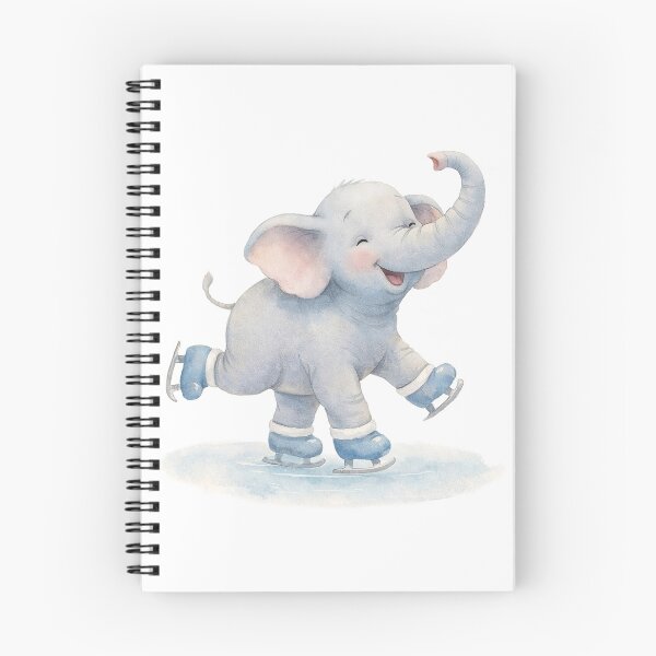 Item preview, Joyful Skating Elephant – Whimsical Ice Skating Animal Design for Kids designed and sold by FunscapeHQ.