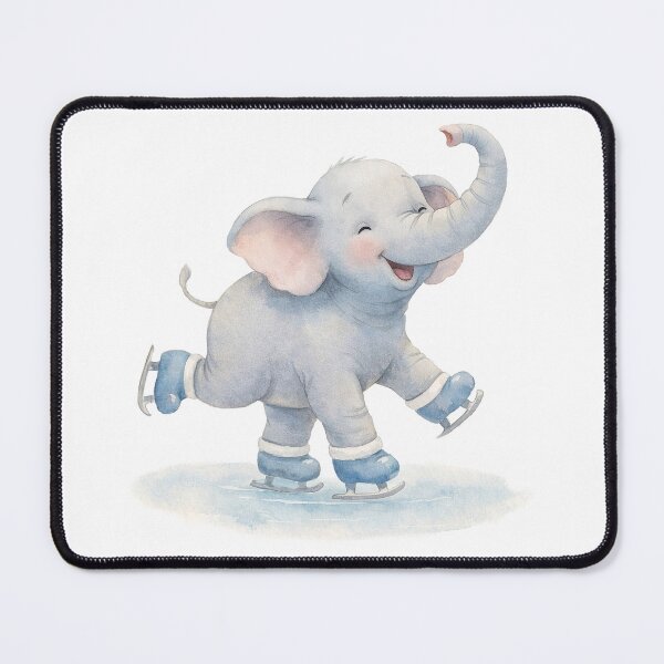 Item preview, Joyful Skating Elephant – Whimsical Ice Skating Animal Design for Kids designed and sold by FunscapeHQ.
