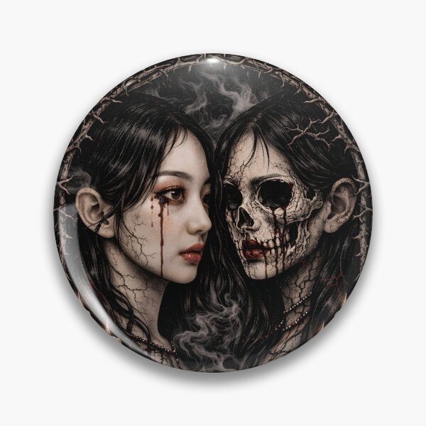 Item preview, Leesol Kiiikiii Delulu Pack Fanmade Merch - Dark Dual-Face Gothic Aesthetic designed and sold by Valereekmerch.