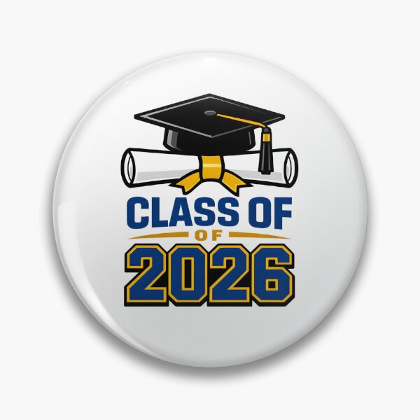 Item preview, Class of 2026 Graduation T-Shirt – Cap & Diploma Blue Gold Senior Design designed and sold by FestivityFinds.