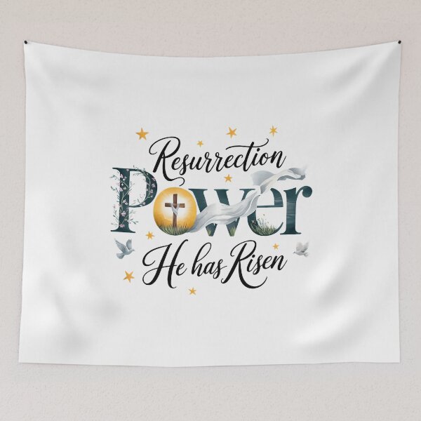 Item preview, Resurrection Power He Has Risen Cross designed and sold by OlyvieArt.
