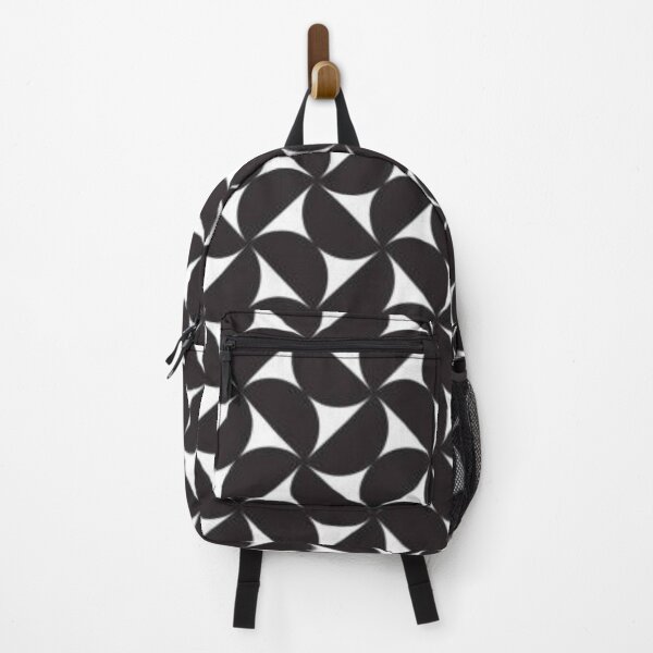 Item preview, Modern Black and White Geometric Semicircle Pattern designed and sold by DesertFlowArt.