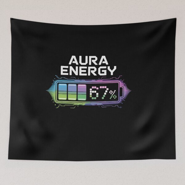 Item preview, Aura Energy at 67 Funny Six Seven Meme Gen Alpha Slang designed and sold by Dressed For  Duty.