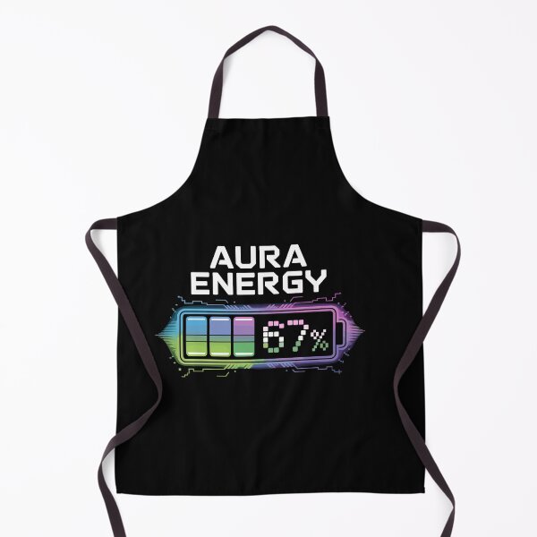 Item preview, Aura Energy at 67 Funny Six Seven Meme Gen Alpha Slang designed and sold by Dressed For  Duty.