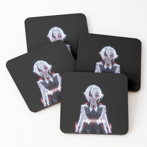 Item preview, Neon Dire Balemoon Arlecchino - Fan Art Portrait designed and sold by EWCY store.