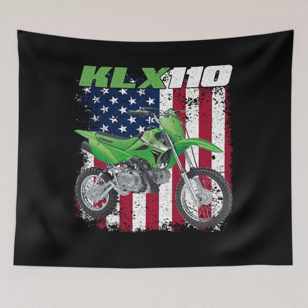 Item preview, KLX110 Dirt Bike USA Flag Design designed and sold by FroggyBaBoy.