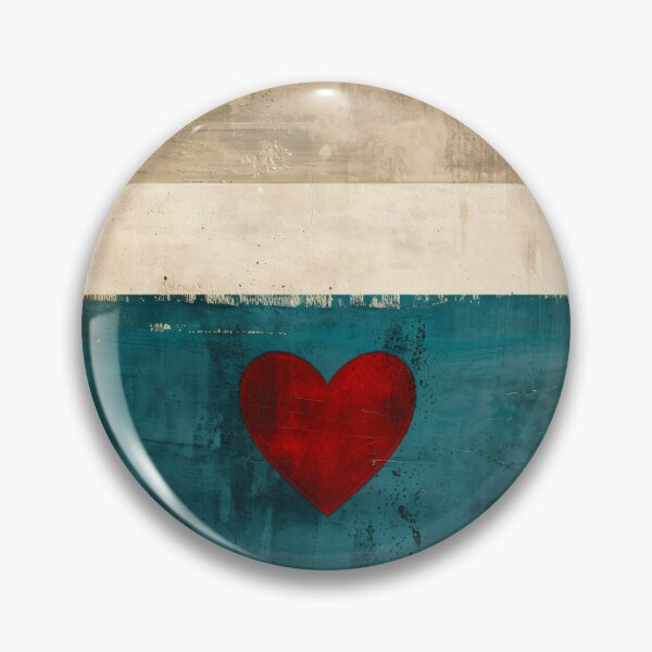 Item preview, Abstract Heart Stripe Wall Art Teal Neutral Minimalist Print designed and sold by NarjaShop.