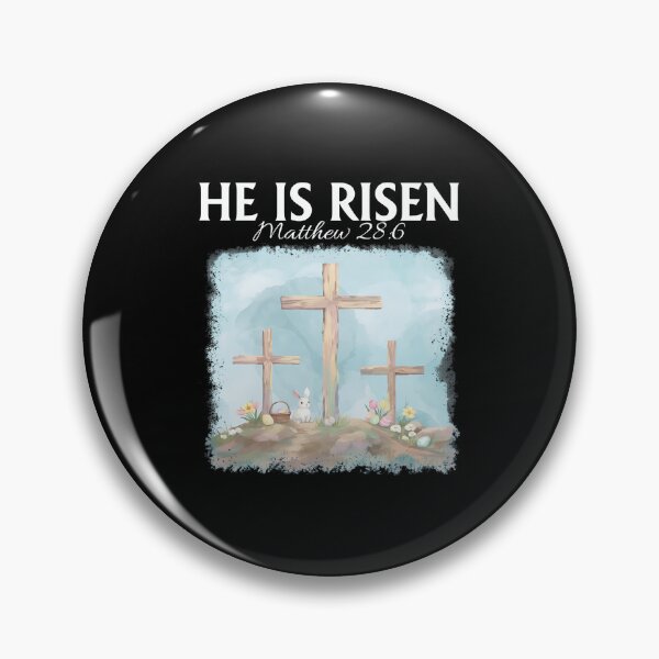 Item preview, He Is Risen Easter Cross Rabbit designed and sold by OlyvieArt.