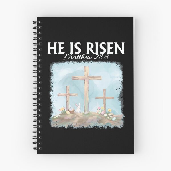 Item preview, He Is Risen Easter Cross Rabbit designed and sold by OlyvieArt.