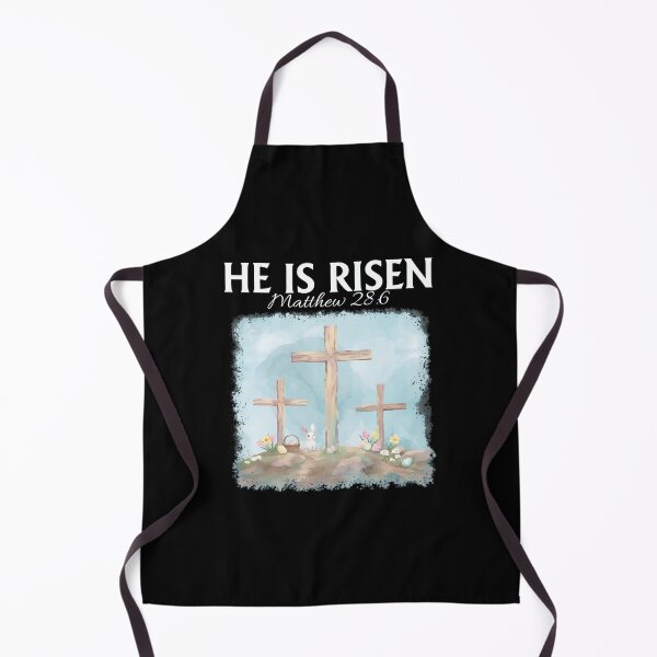 Item preview, He Is Risen Easter Cross Rabbit designed and sold by OlyvieArt.
