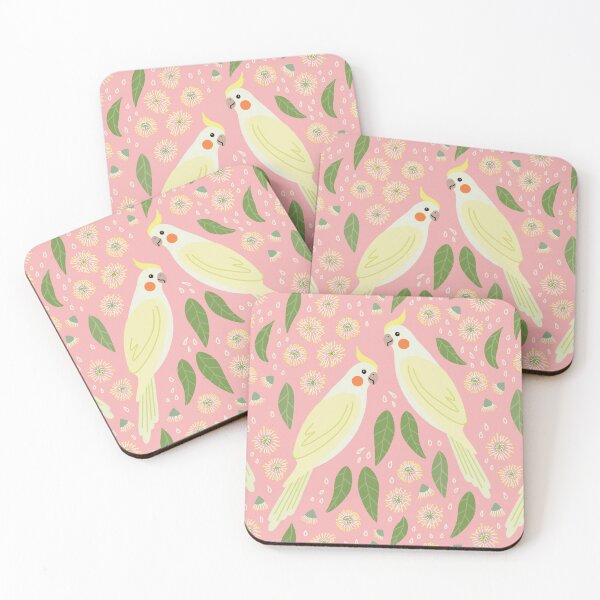 Item preview, Cockatiel Forest Pink designed and sold by samitomato.