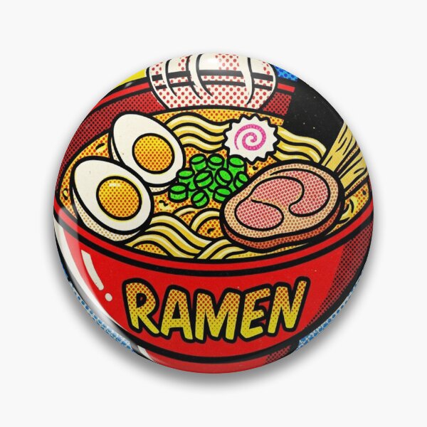 Item preview, Retro Pop Art Ramen Bowl Japanese Noodle Soup Comic Style designed and sold by Krfto.