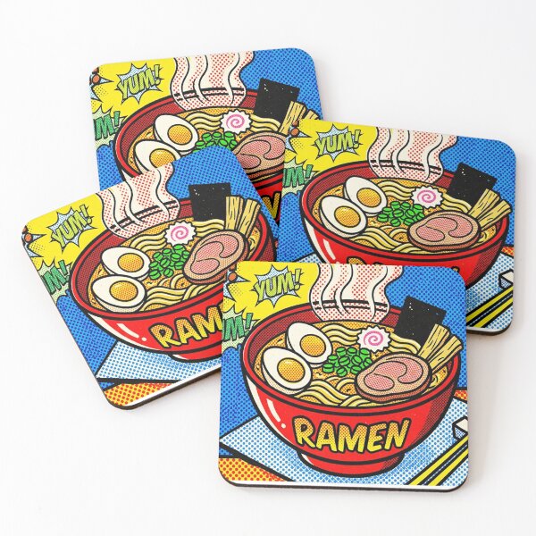 Item preview, Retro Pop Art Ramen Bowl Japanese Noodle Soup Comic Style designed and sold by Krfto.