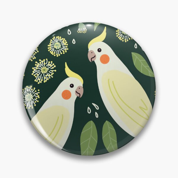 Aperçu de l'œuvre Forêt de cockatiels Minuit créée et vendue par samitomato.
