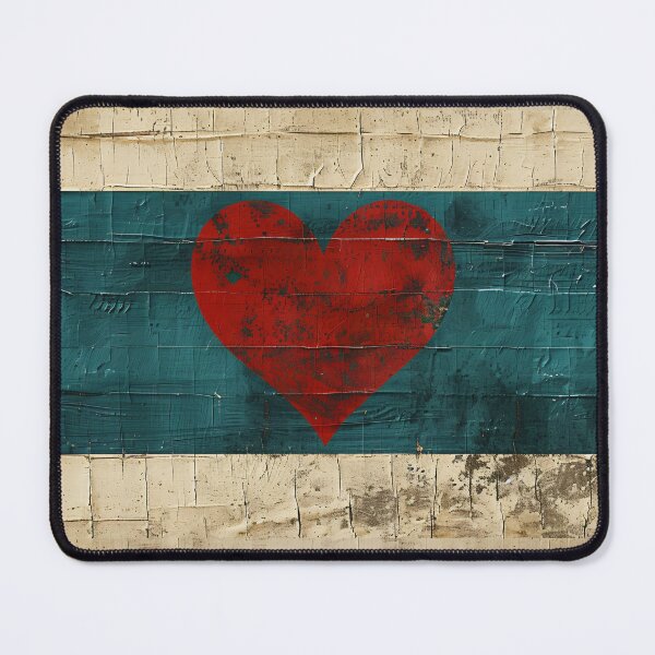 Item preview, Abstract Heart Stripe Wall Art Teal Neutral Minimalist Print designed and sold by NarjaShop.