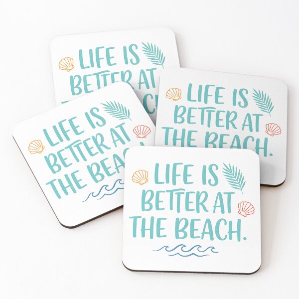 Item preview, Life is better at the beach quote isolated on a transparent background designed and sold by shadoweeekhan.