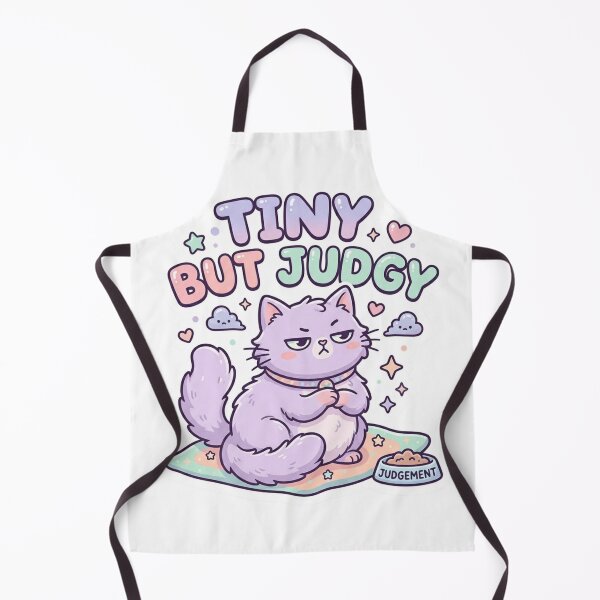 Item preview, Tiny But Judgy Funny Cat Sticker designed and sold by CutePlix.
