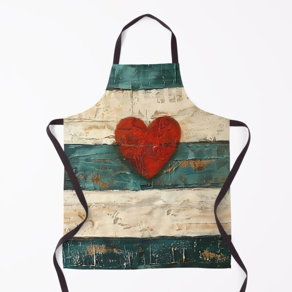 Item preview, Abstract Heart Stripe Wall Art Teal Neutral Minimalist Print designed and sold by NarjaShop.