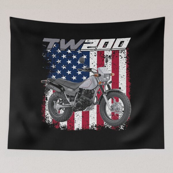 Item preview, TW200 Dual Sport Bike USA Flag Design designed and sold by FroggyBaBoy.
