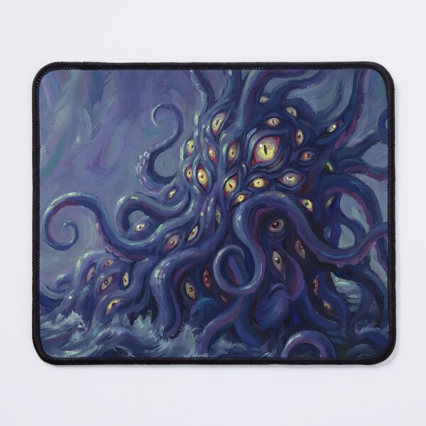Item preview, Cosmic Horror Many Eyes Tentacle Creature – Eldritch Psychedelic Monster Illustration, Dark Fantasy Weirdcore Aesthetic Art designed and sold by cr6zym1nd.