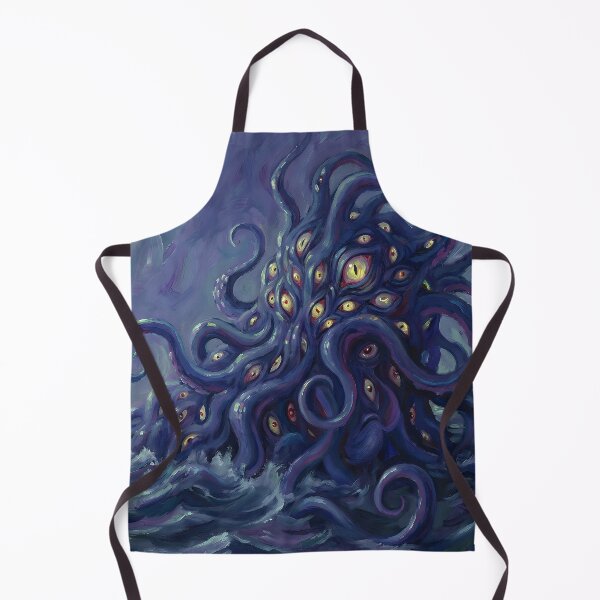 Item preview, Cosmic Horror Many Eyes Tentacle Creature – Eldritch Psychedelic Monster Illustration, Dark Fantasy Weirdcore Aesthetic Art designed and sold by cr6zym1nd.