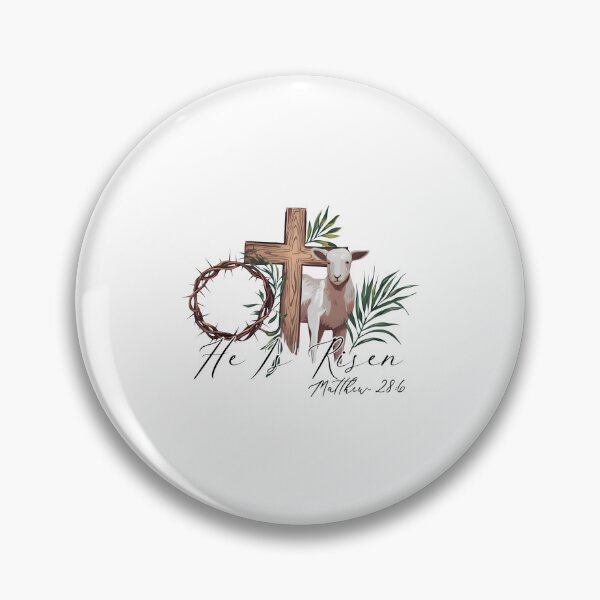 Item preview, He Is Risen Lamb Cross Easter Scripture designed and sold by Dmo3HarkoArt.