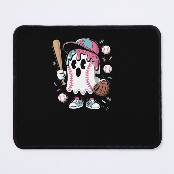 Item preview, Ice Cream Drip Ghost Baseball Spots Halloween designed and sold by Dressed For Duty.